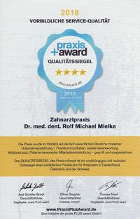 Dr. Mielke Zahnarztpraxis - Condenta® - Bad Vilbel | Praxis-Award 2018.